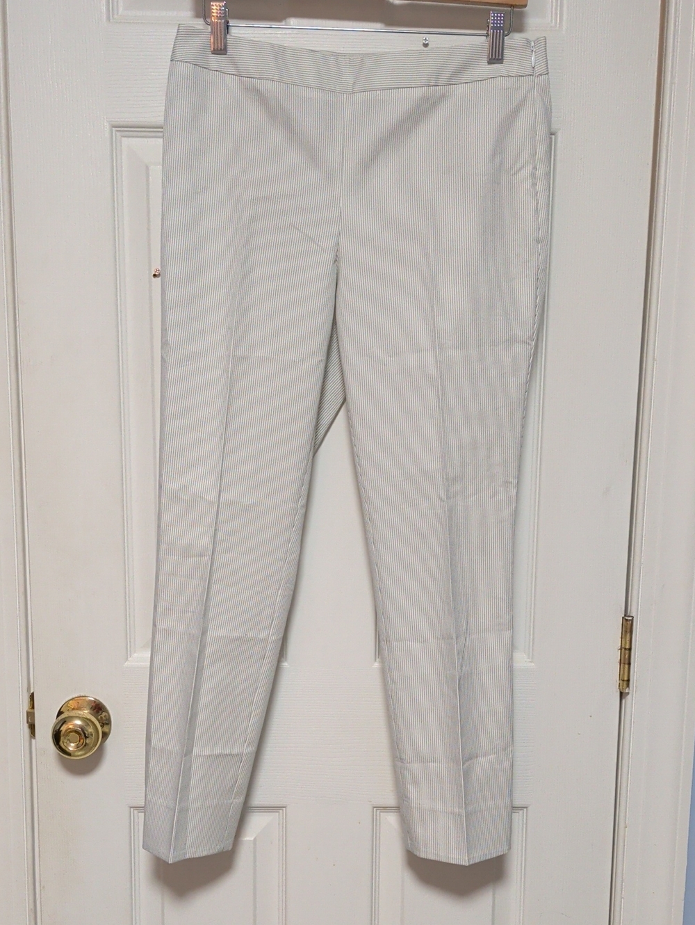 3 For $20 Talbots Light Gray Pinstripe Slim Ankle Pants